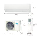 【アウトレット】エアコン 2024年 Wシリーズ AS-W284R-W［主に10畳用・100V］（標準取付工事含む）